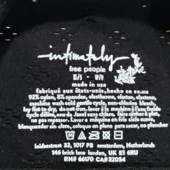 Intimately Free People Tight Fitted Whimsy Black Eyelet Sleeveless Top Size XS - Picture 4 of 10